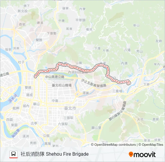 巴士紅2的線路圖
