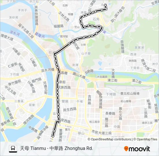206 Bus Line Map