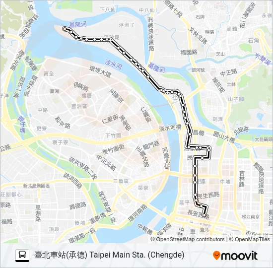 215 Bus Line Map