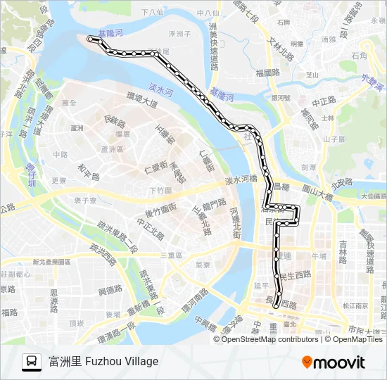 215 Bus Line Map