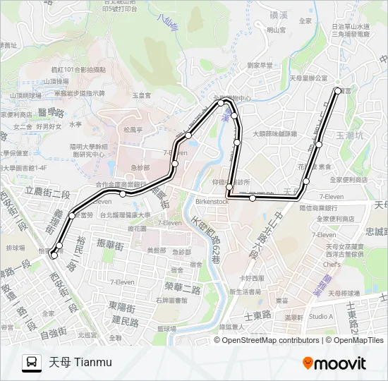 224 Bus Line Map