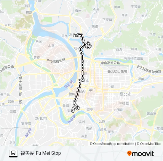 250 Bus Line Map