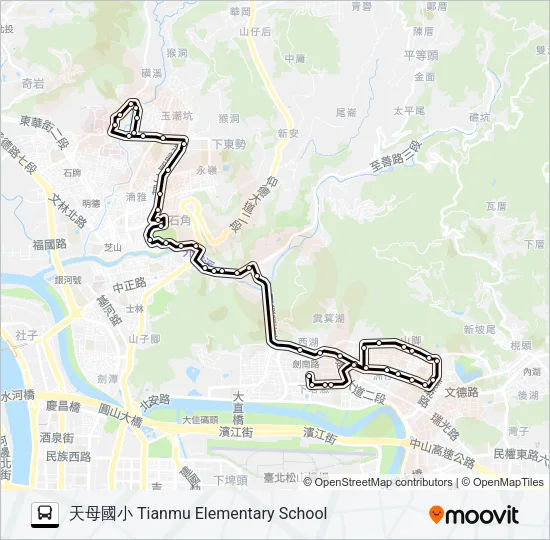 268 Bus Line Map