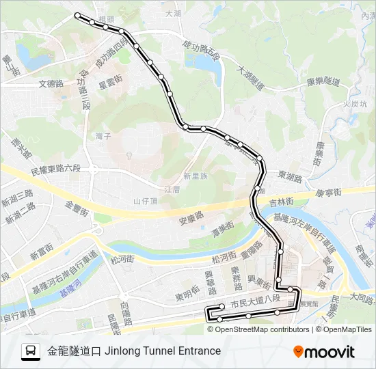 553 Bus Line Map