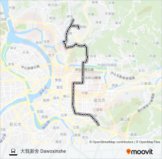 680 Bus Line Map