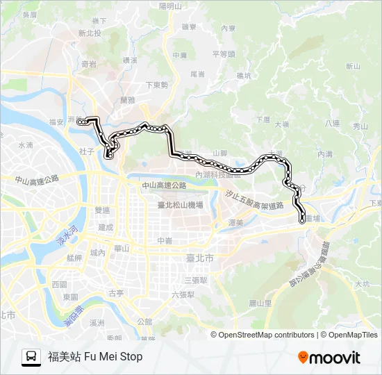 683 Bus Line Map