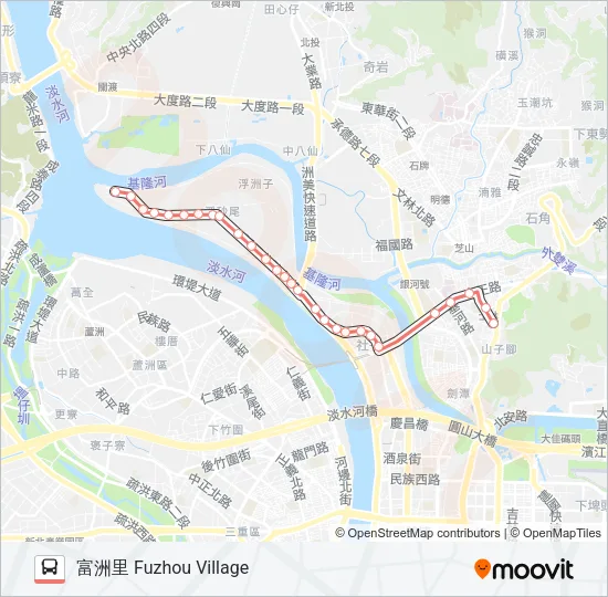 紅10 Bus Line Map