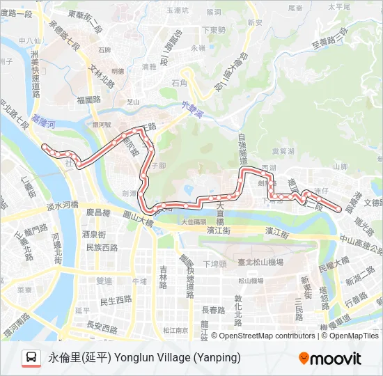 紅3區 Bus Line Map
