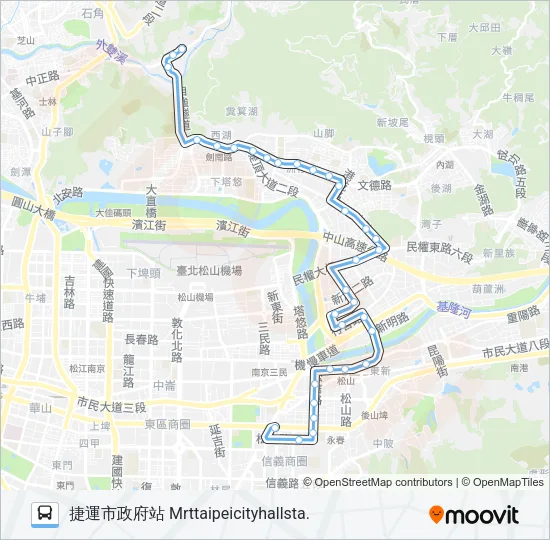 巴士藍7副的線路圖