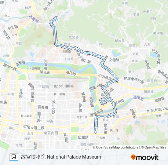 藍7副 Bus Line Map