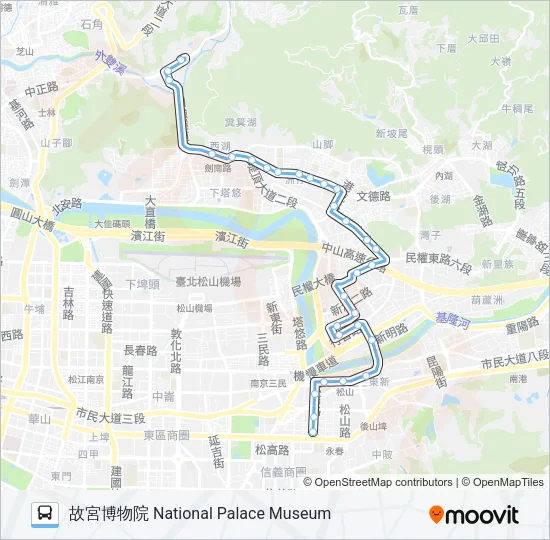 巴士藍7副的線路圖
