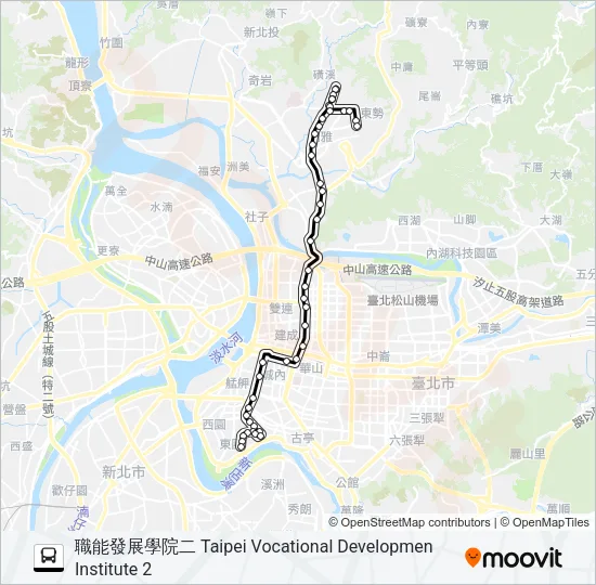 中山幹線 Bus Line Map