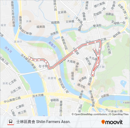 紅10區 Bus Line Map