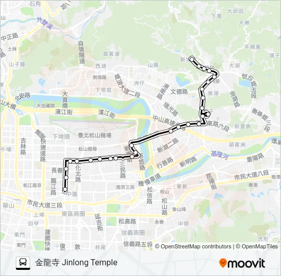 521經三總 Bus Line Map
