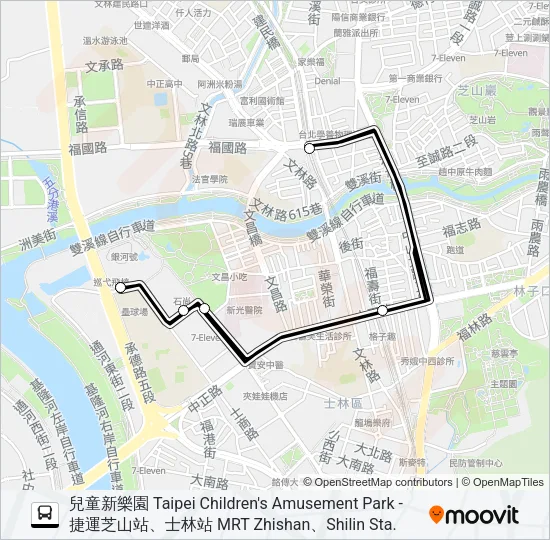 兒童新樂園1 Bus Line Map