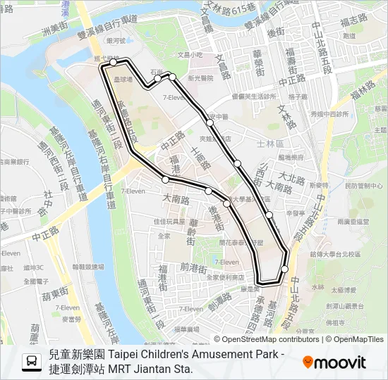 兒童新樂園2 Bus Line Map
