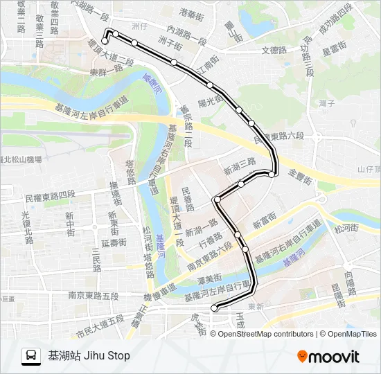 內科8往內科 Bus Line Map