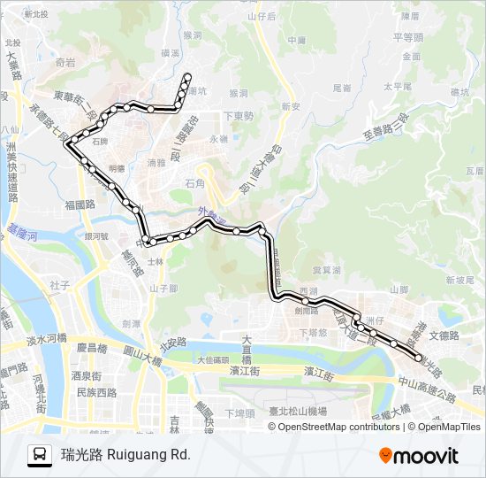 內科15往內科route Schedules Stops Maps 瑞光路ruiguang St