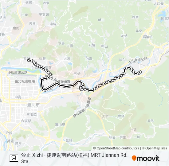 巴士955路的線路圖