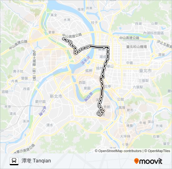 227 bus Line Map