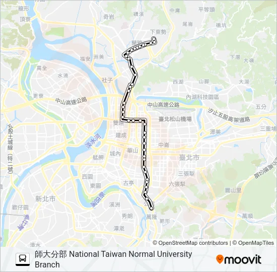 280 Bus Line Map