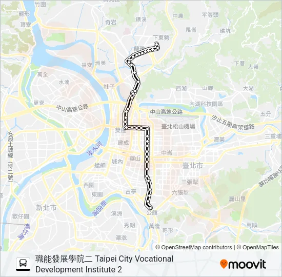 280 Bus Line Map
