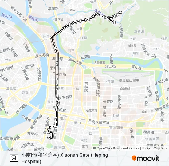 巴士300的線路圖