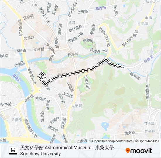 557 bus Line Map