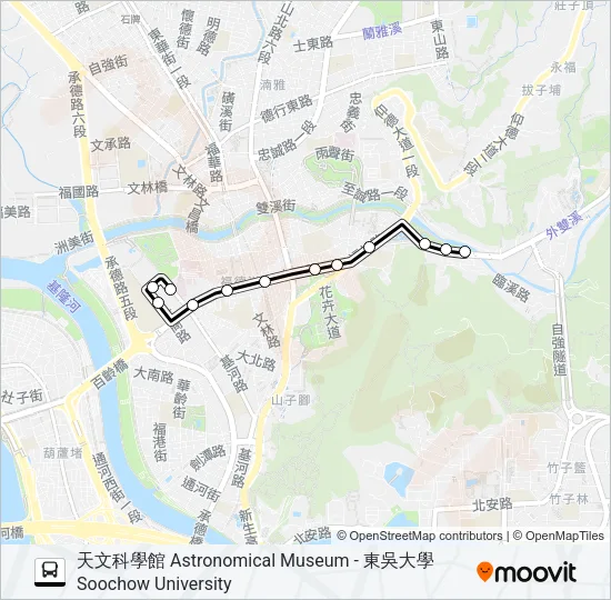 557 Bus Line Map