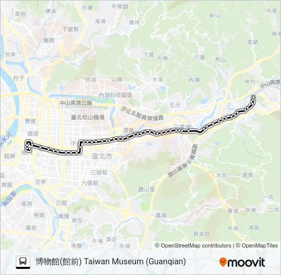 巴士605的線路圖