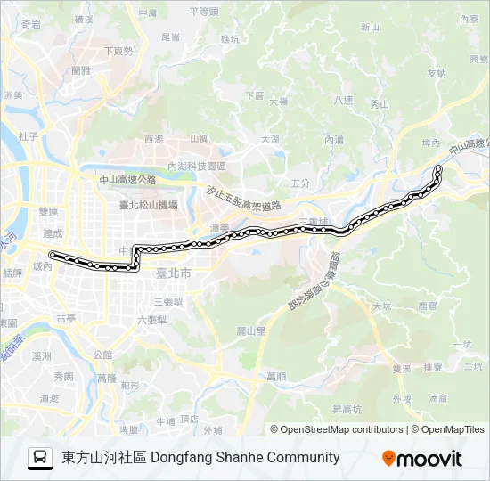 巴士605的線路圖
