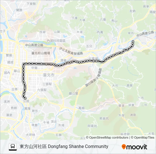 668 Bus Line Map