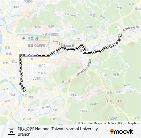 675 Bus Line Map