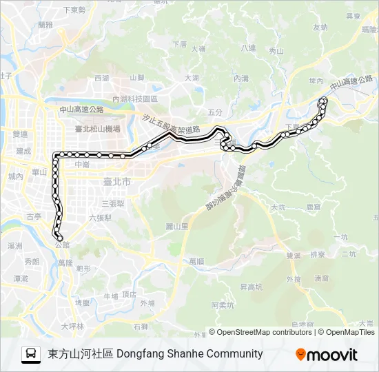 675 Bus Line Map