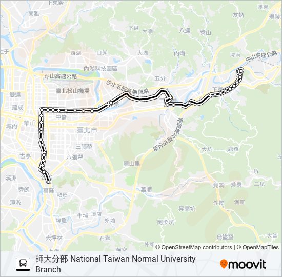 675 bus Line Map