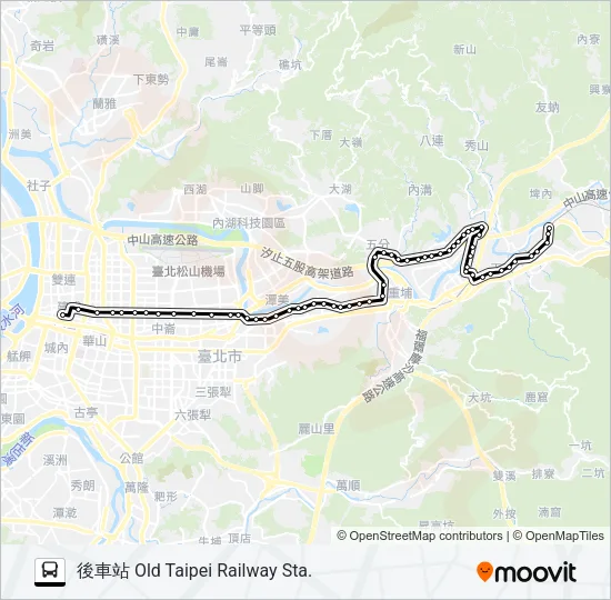 711 Bus Line Map