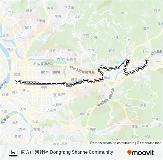 711 Bus Line Map