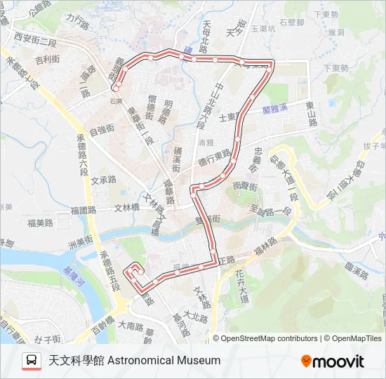 紅12 Bus Line Map