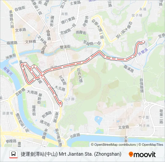 紅30 Bus Line Map
