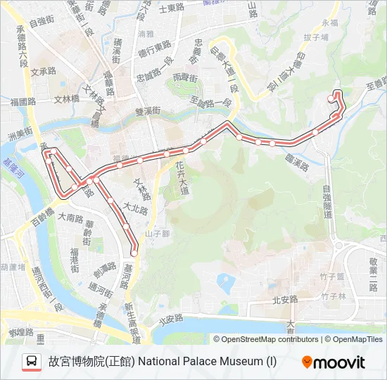 紅30 Bus Line Map