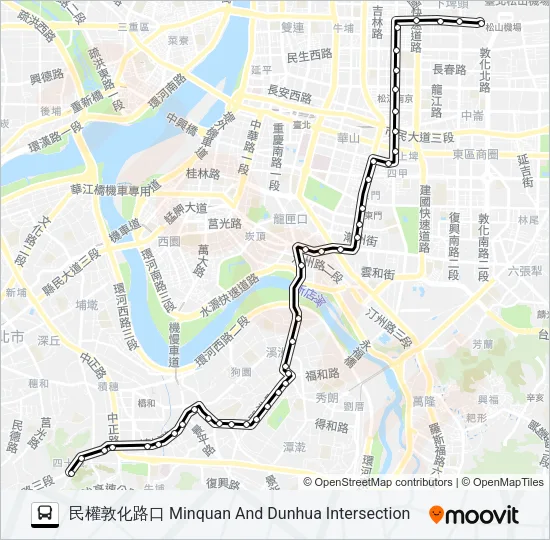 214直 Bus Line Map