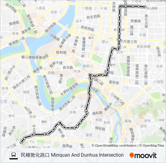 214直 bus Line Map