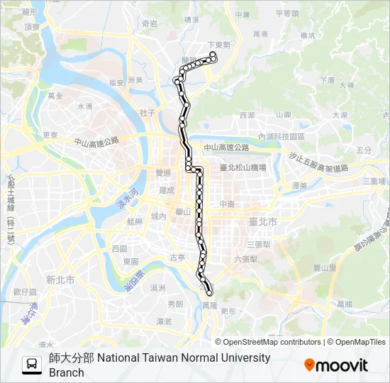 280直 Bus Line Map
