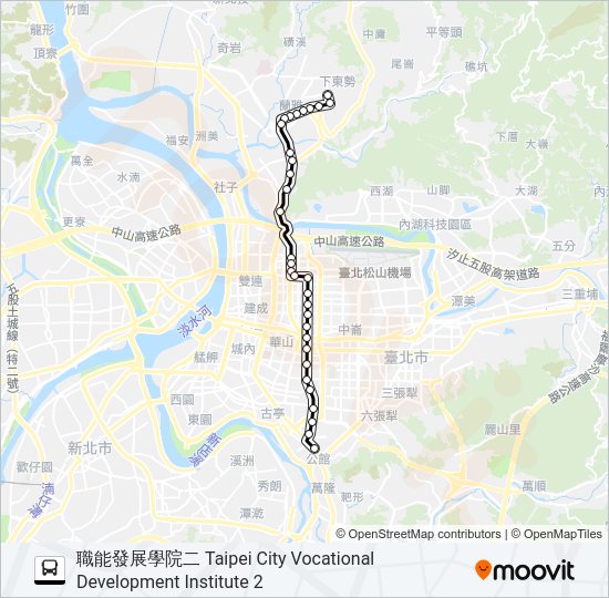 280直 bus Line Map