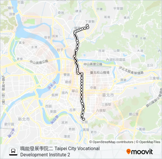280直 Bus Line Map