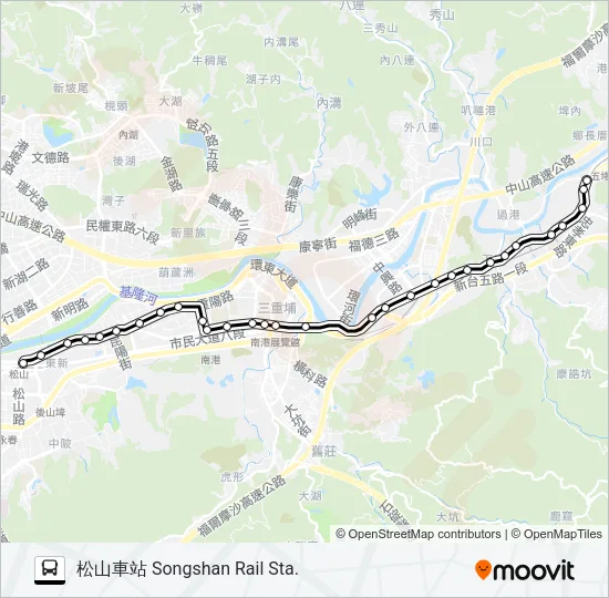 605副 Bus Line Map