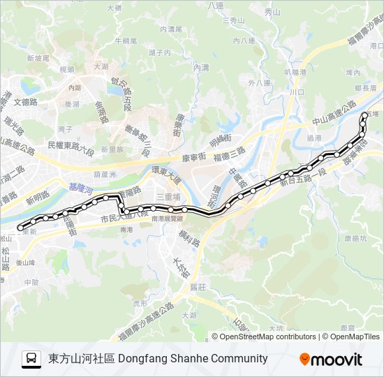 605副 bus Line Map