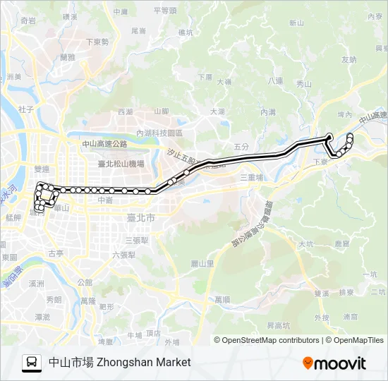 605快 Bus Line Map