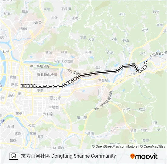 605快 Bus Line Map