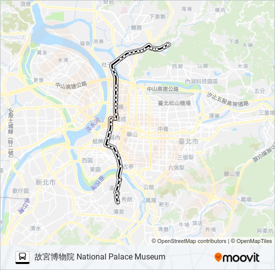 巴士304重慶的線路圖